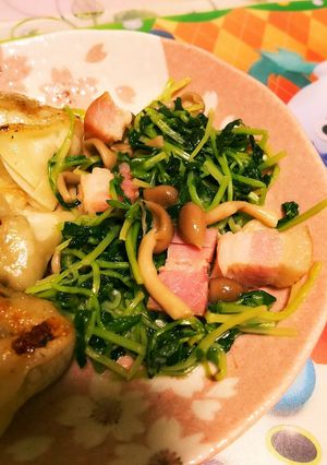 ごま風味！豆苗の炒め物-レシピのメイン写真