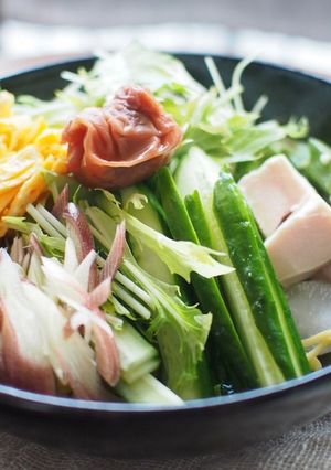 糖質0麺で作る冷やし中華-レシピのメイン写真