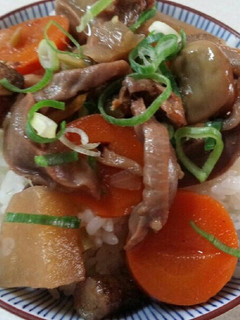 砂肝野菜丼(血管ダイエット1137)-レシピのメイン写真