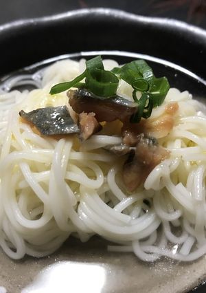 鯖の塩辛の夏元気ソウメン【素麺】-レシピのメイン写真