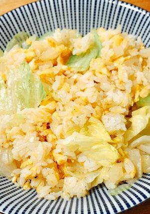 たまごとレタスのチャーハン-レシピのメイン写真