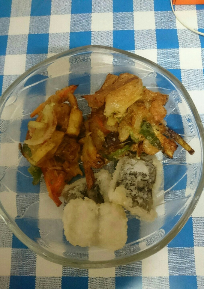 はもの唐揚げと野菜のかき揚げ-レシピのメイン写真