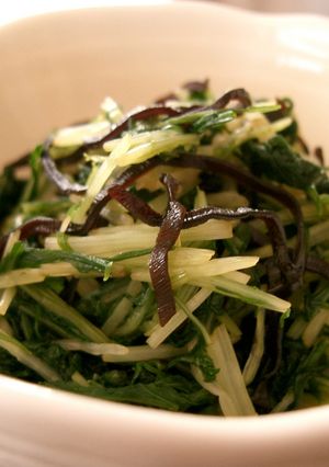 塩昆布で(*^_^*)水菜の即席漬け♪-レシピのメイン写真