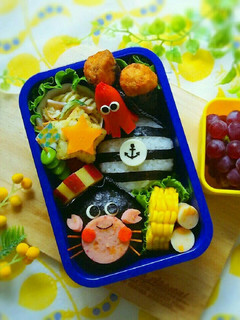 《キャラ弁》カニさんのマリン弁当-レシピのメイン写真