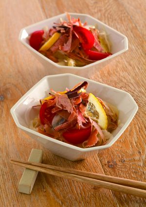 鰹と季節の野菜の和風マリネ-レシピのメイン写真