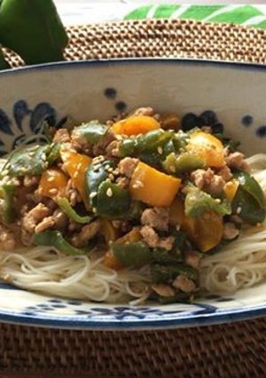 ピーマンの汁なし坦々麺風-レシピのメイン写真