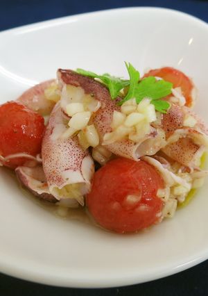 ヒイカとトマトのマリネ-レシピのメイン写真