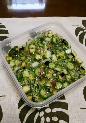 簡単常備菜♪夏野菜でだし風-レシピのメイン写真
