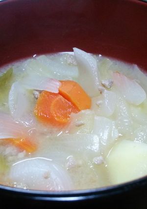 旨辛肉みその和風スープ-レシピのメイン写真