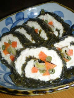 鶏ひき肉と豆腐の すき昆布巻き-レシピのメイン写真
