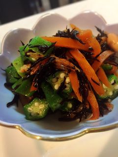 ひじきの煮物とオクラ和え-レシピのメイン写真
