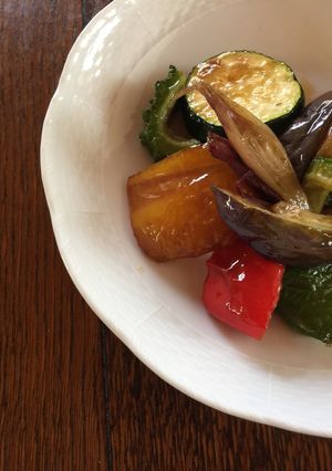 手抜き de 夏野菜のカラフル揚げ浸し-レシピのメイン写真