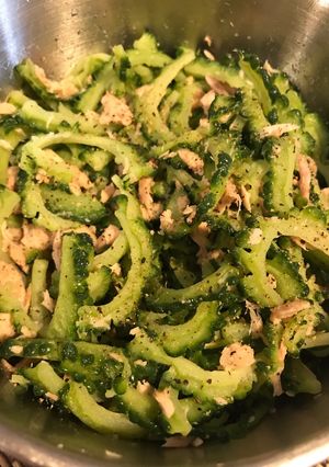 簡単やみつきゴーヤサラダ☆苦味少なめ！-レシピのメイン写真