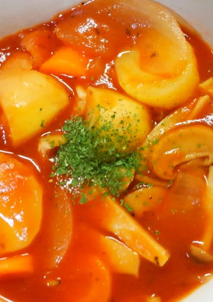 エリンギ しめじと じゃが芋のトマト煮♪-レシピのメイン写真