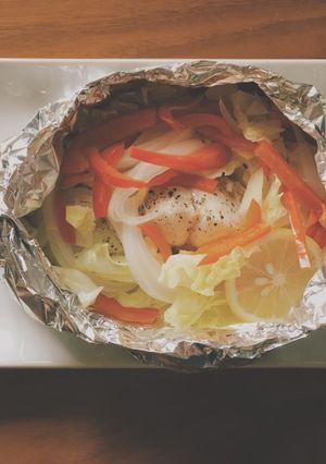 野菜たっぷり◆スズキのホイル焼き-レシピのメイン写真