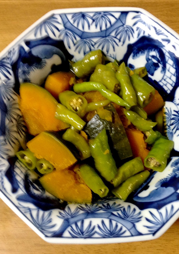 かぼちゃとししとうの煮物-レシピのメイン写真