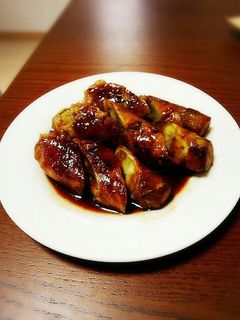 茄子丸ごとしょうが焼き-レシピのメイン写真