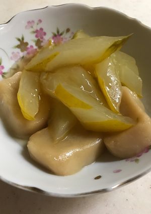 おばけきゅうりとお麩の煮物-レシピのメイン写真