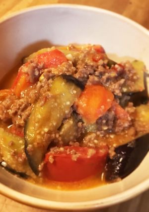 ナスとトマトの麻婆炒め-レシピのメイン写真