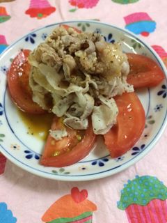 豚しゃぶトマト。-レシピのメイン写真