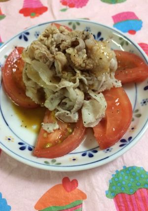 豚しゃぶトマト。-レシピのメイン写真