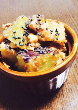 甘じょっぱい♡さつまいものくるみ味噌和え-レシピのメイン写真