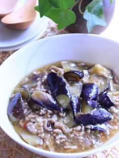 シャンタンで麻婆茄子風炒め物-レシピのメイン写真