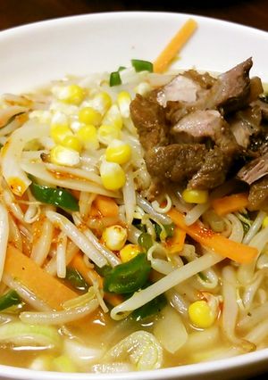 インスタント味噌野菜ラーメン。-レシピのメイン写真