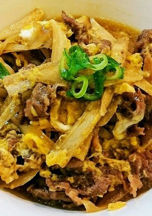 牛肉とごぼうの柳川風❤-レシピのメイン写真
