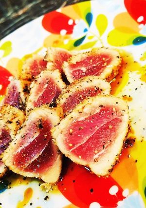 マグロのレアステーキ！おもてなしにも♪-レシピのメイン写真