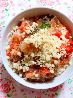 暑い時にピッタリ〜シャリ×②トマ大葉素麺-レシピのメイン写真