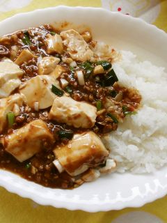 簡単♪手作り麻婆豆腐丼!-レシピのメイン写真