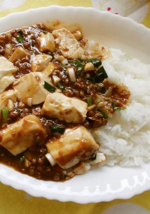 簡単♪手作り麻婆豆腐丼！-レシピのメイン写真