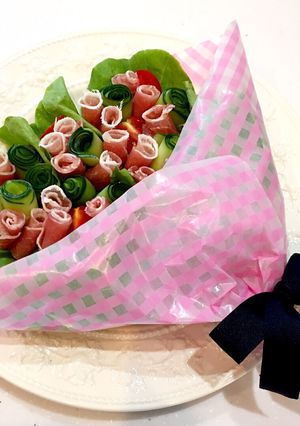 お誕生日に＊花束サラダ＊-レシピのメイン写真