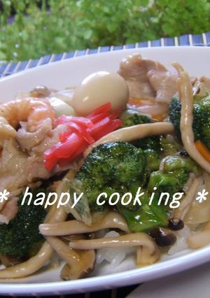ヘルシー仕上げ★野菜た～っぷり中華丼-レシピのメイン写真