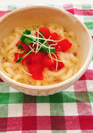 ふわとろ!変わり釜玉うどん-レシピのメイン写真
