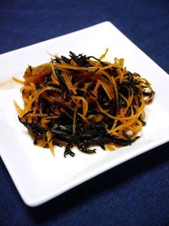 レンジで簡単!ひじきと人参の甘煮-レシピのメイン写真