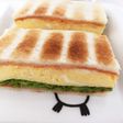 関西風厚焼き卵サンドイッチ。