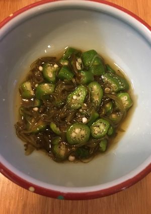 超速♡簡単小鉢♡めかぶとオクラの和え物-レシピのメイン写真