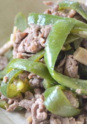 夏のさっぱり！牛肉とピーマンのポン酢炒め-レシピのメイン写真