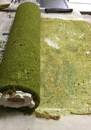 抹茶のロールケーキ-レシピのメイン写真
