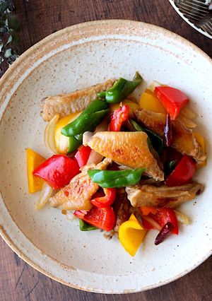 鶏手羽中のスイートチリソース炒め-レシピのメイン写真