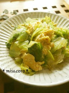 mレタスと卵の中華マヨ炒め-レシピのメイン写真