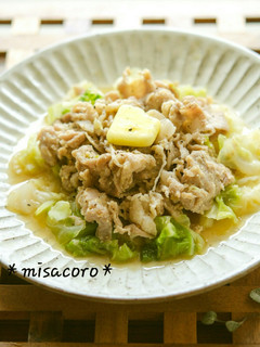mレンジDE豚とキャベツの味噌煮-レシピのメイン写真