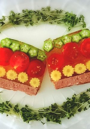 ミートローフと夏野菜のテリーヌ-レシピのメイン写真