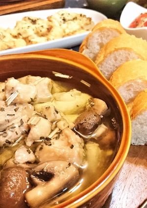 簡単★爽やか【チキンのレモンアヒージョ】-レシピのメイン写真
