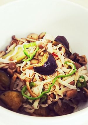 糖質0麺ダイエット!アンチョビパスタ風♪-レシピのメイン写真