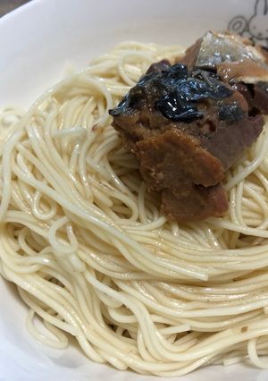 鯖の醤油煮そうめん-レシピのメイン写真