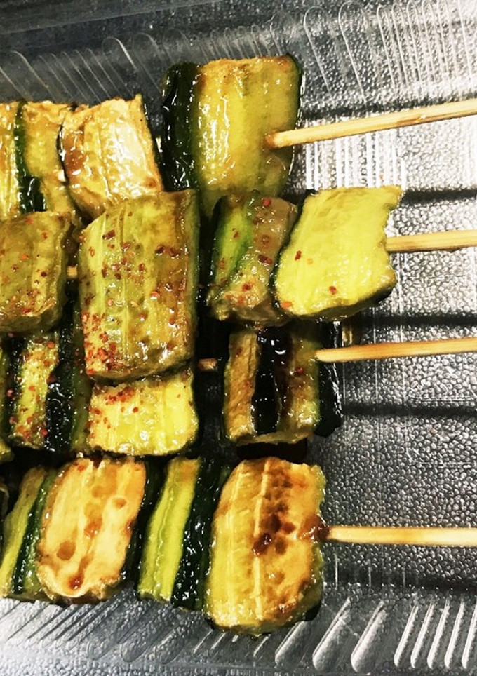 干しきゅうりの串焼き(焼き鳥風) 簡単v-レシピのメイン写真