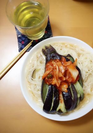 夏バテなしのお茄子素麺-レシピのメイン写真